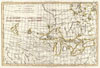 1775 Bonne Map of the Great Lakes and Upper Mississippi