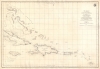1815 Direccion Hidrografia Chart of the Greater Antilles and Environs