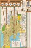 1968 Dolph Map Company City Plan or Map of Tampa, Florida