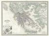 1860 Dufour Map of Greece