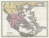 1835 Bradford Map of Greece