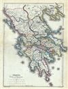 1867 Hughes Map of Ancient Greece