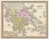 1849 Mitchell Map of Greece