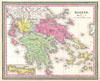 1853 Mitchell Map of Greece