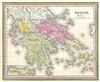 1854 Mitchell Map of Greece