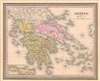 1849 Mitchell Map of Greece