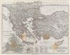 1855 Spruner Map of Greece and Turkey under Byzantine Empire