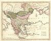 1794 Wilkinson Map of Turkey in  Europe under the Ottoman Empire
