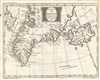 1770 Bellin Map of Greenland and Iceland