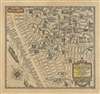 1934 Harper Pictorial Map of Greenwich Village, New York City