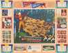 1946 Cheeseman Pictorial Map of United States College Football Team