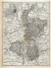 1853 Meyer Map of the Grand Duchy of Hesse, Germany