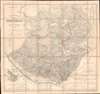 1859 Sonnenstern / Gehüchte Map of Guatemala - first national map of Guatemala!
