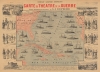 1898 Charaire Pictorial Map of the Atlantic (Spanish-American War)