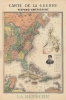 1898 La Depeche Map of the Eastern United States and the Caribbean