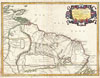 1656 Sanson Map of Guiana, Venezuela, and El Dorado