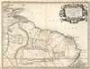 1679 Sanson Map of Guiana and northern Brazil