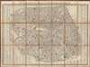 1852 Logerot Pictorial City Plan or Map of Paris, France