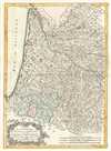 1771 Bonne Map of Gironde and Gascony, France (Bordeaux Wine)