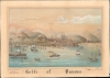 1872 Fleischel Manuscript Watercolor View of Panama