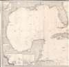 Chart of the Gulf of Mexico and Windward Passages including the Islands of Cuba, Haiti, Jamaica Puerto Rico and the Bahamas. - Alternate View 2 Thumbnail