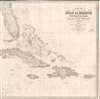 Chart of the Gulf of Mexico and Windward Passages including the Islands of Cuba, Haiti, Jamaica Puerto Rico and the Bahamas. - Alternate View 3 Thumbnail