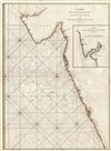 1775 Mannevillette Nautical Chart and Map of Bombay (Mumbai), Konkan, India