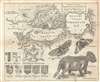 1750 Gentleman's Magazine Map of Halifax, Nova Scotia w/Porcupine