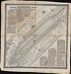 1869 Bridgman Cloth Handkerchief Guide and Map of New York City