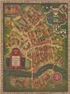 1935 Schruers Pictorial Map of Harvard University