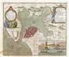 1739 Bowles Map of Havana, Cuba