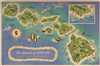1960 Dessiaume Pictorial Map of Hawaii