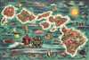 1950 Joseph Feher Dole Pictorial Map of Hawaii