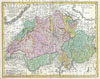 1752 Homann Heirs Map of Switzerland
