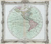 1764 Brion de la Tour Map of the Western Hemisphere ( North America & South America )