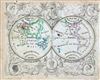 1846 Lowenberg Whimsical Map of both hemispheres