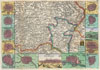 1747 La  Feuille Map of Brabant ( vicinity of Brussels ), Belgium