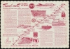 1961 Travelmat Place Mat Map of Highway 789 in Arizona, Colorado, Wyoming