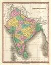 1827 Finley Map of India
