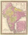 1854 Mitchell Map of Hindoostan