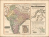 1814 Thomson Map of India w/ Ganges