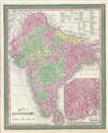 1854 Mitchell Map of India