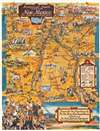 1940 Stedman Pictorial Map of New Mexico