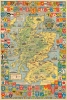 1969 Bullock Pictorial Historical Map of Scotland
