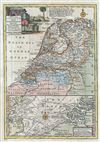 1747 Bowen Map of the Netherlands (Holland) and the North Sea