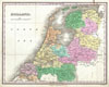 1827 Finley Map of Holland or the Netherlands