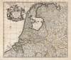 1740 Senex / Overton Map of the Netherlands