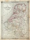 1852 Vuillemin Map of Holland and Belgium