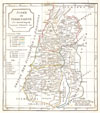 1832 Delamarche Map of Israel or the Holy Land