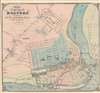 1871 Loomis City Plan or Map of Holyoke, Massachusetts